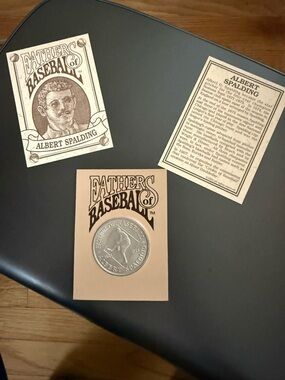 Father of Baseball - Albert Spalding Collectible Coin and Card Set